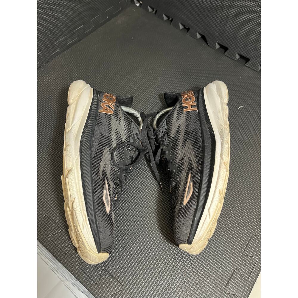 Hoka One Clifton 9 1127896 Black Copper Women's Running Shoes Sneakers‎ Size 9.5 - Picture 4 of 8